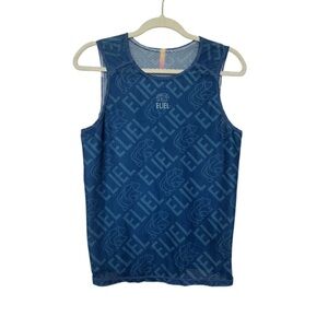 Eliel Men's L Blue Performance Cycling / Biking Jersey Tank / Baselayer - Mesh